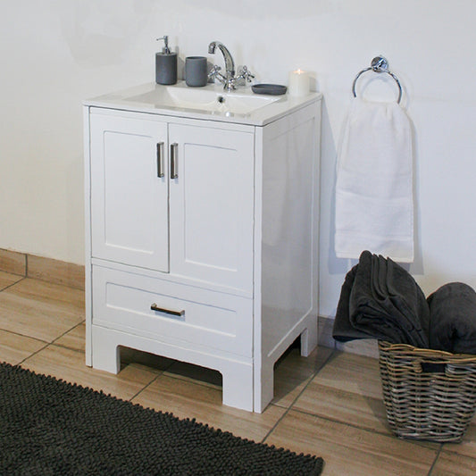 Denver Edwardiaanse kontemporêre nietigheidskas 600mm Wit