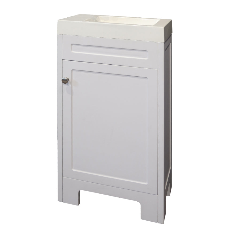 Denver Contemporary Vanity Cabinet 450 1Door White