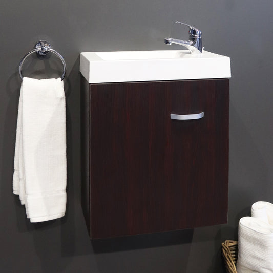 Denver Ilse 450mm Wall Mount 1 Door Mahogany