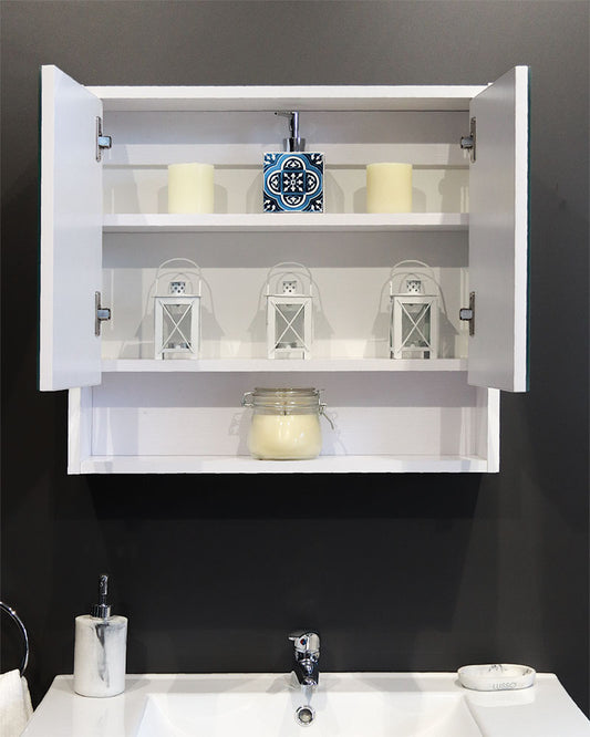 Denver Cabinet Athena Haley 2 Door Mirror White