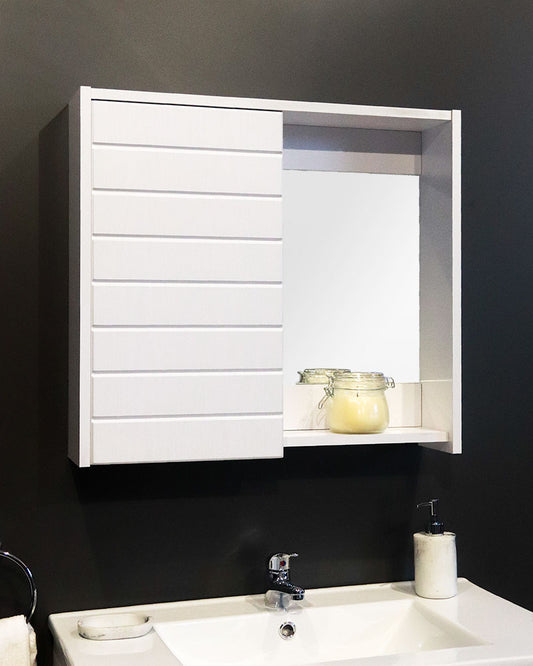 Denver Cabinet Athena Calista 1 Door Mirror White