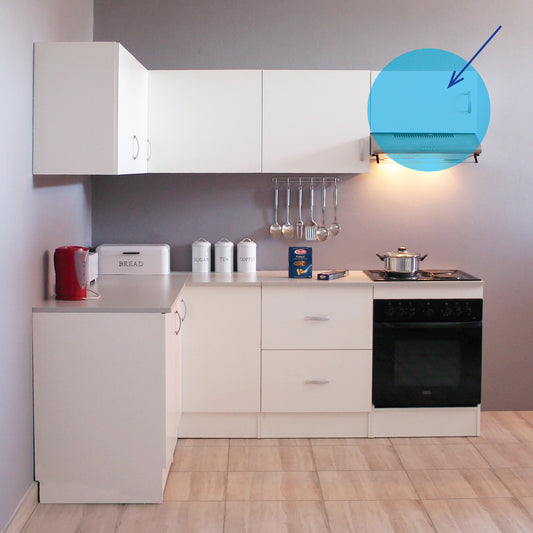 Denver Modular 600 Muur Kookplaat 1 Deur Wit