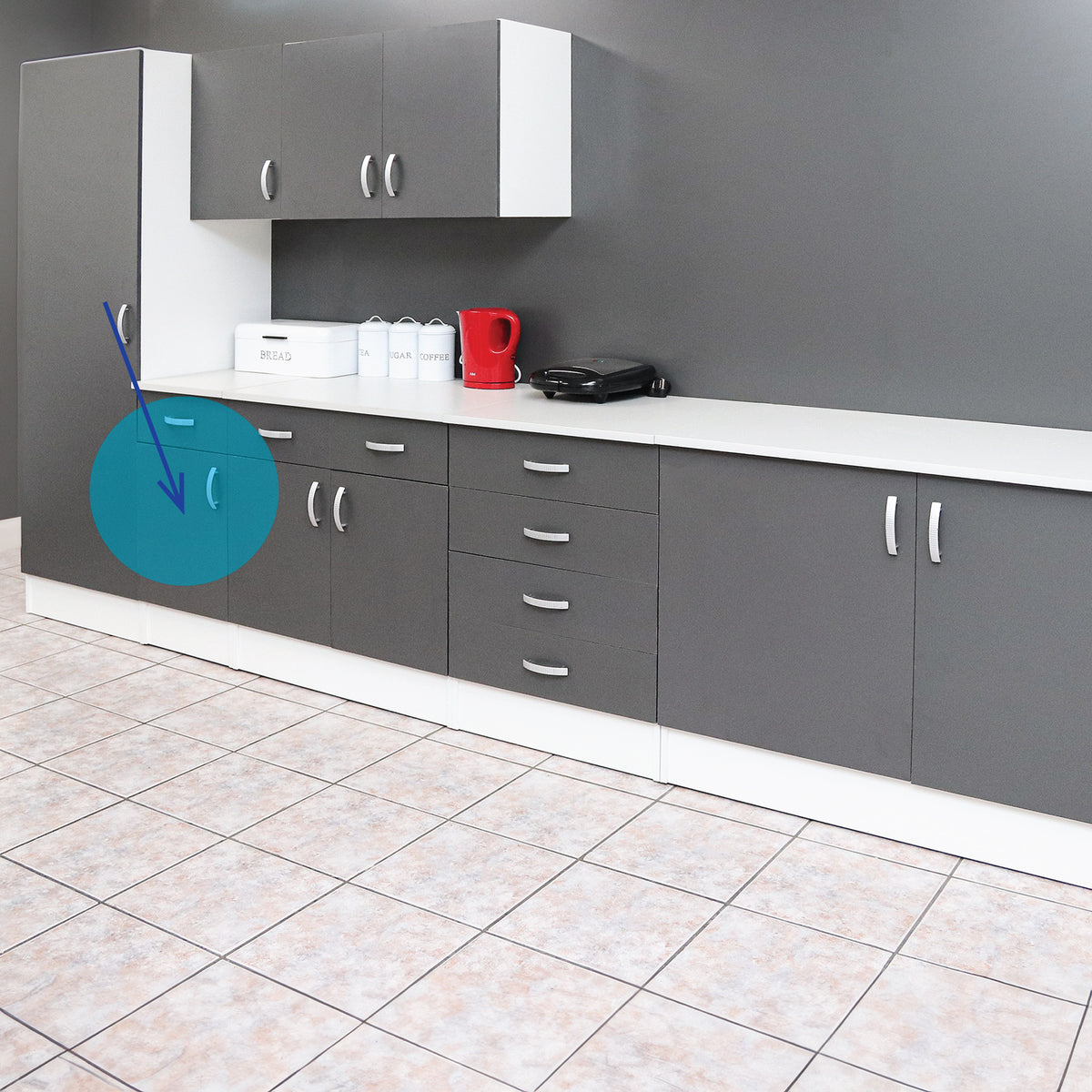 Denver Modular Base 400 1Drw 1Door Vermont Slate