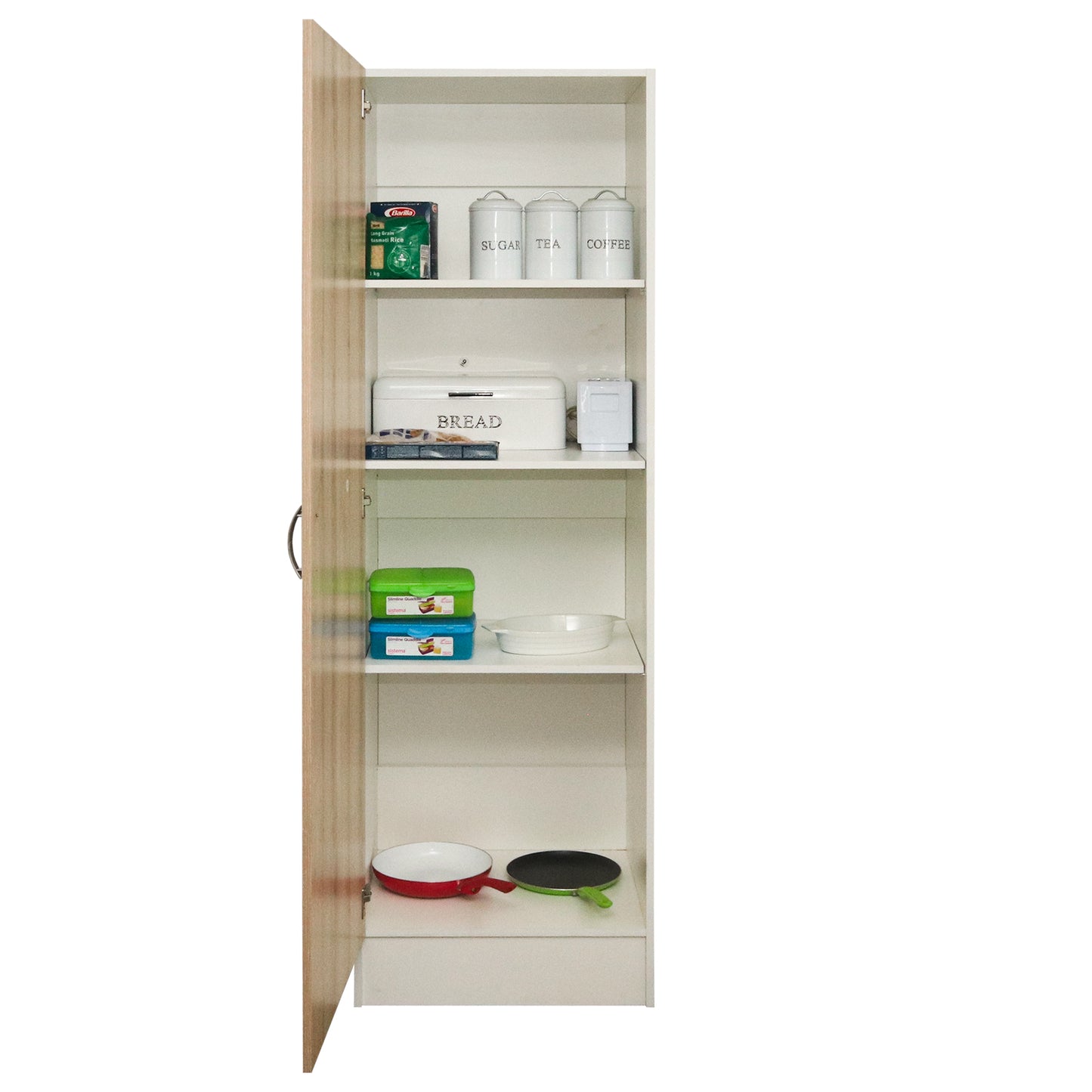 Denver Modular Kitchen Furniture | Tall Pantry Cupboard | Washed Shale