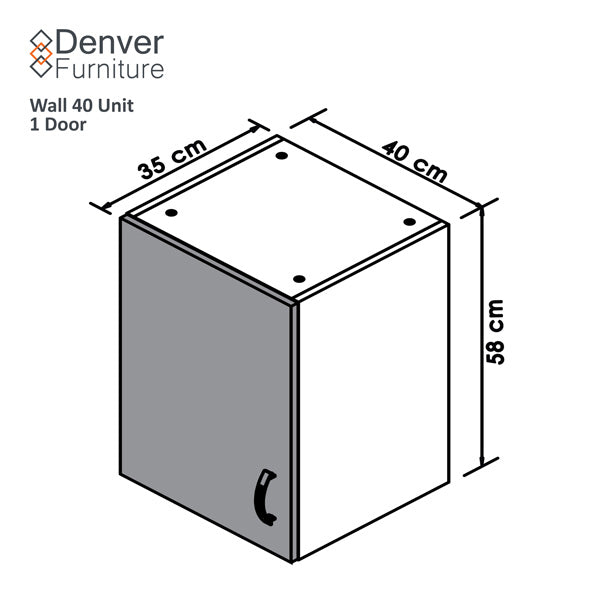 Denver Modular 400 Wall 1 Door Vermont Slate