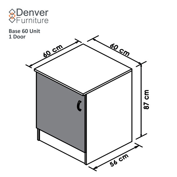 Denver Modular Base 600 1 Deur Wit