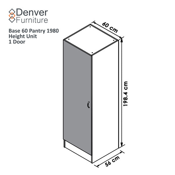 BASE 60 PANTRY 1980 HEIGHT UNIT 1 DOOR | WHITE