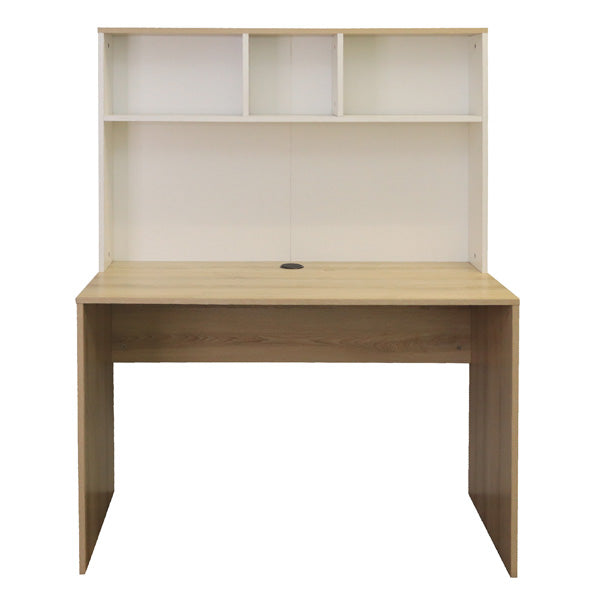 Denver Office Rectangular Desk with storage shelves