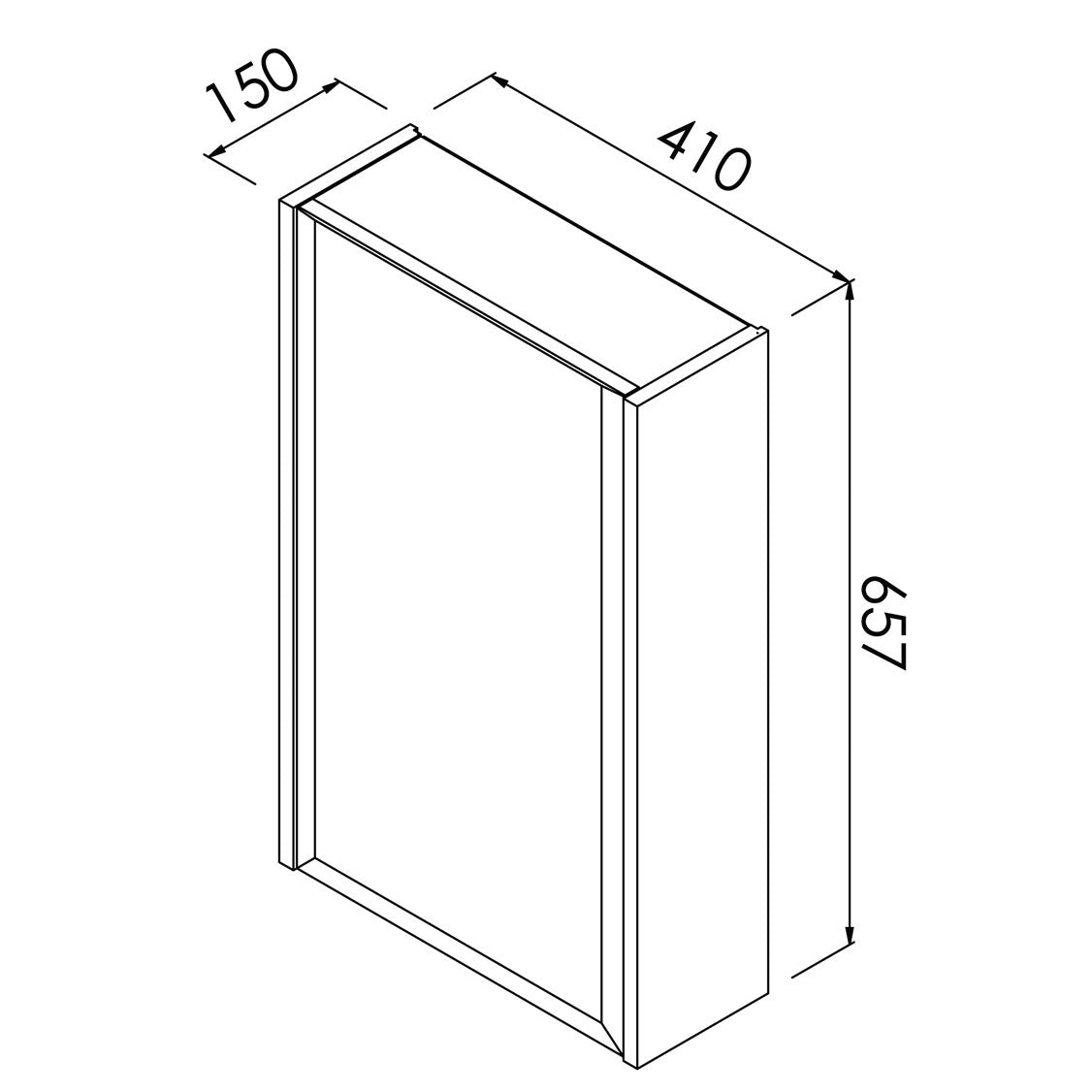 Denver Cabinet Athena Nalini 1 Door Mirror Coimbra