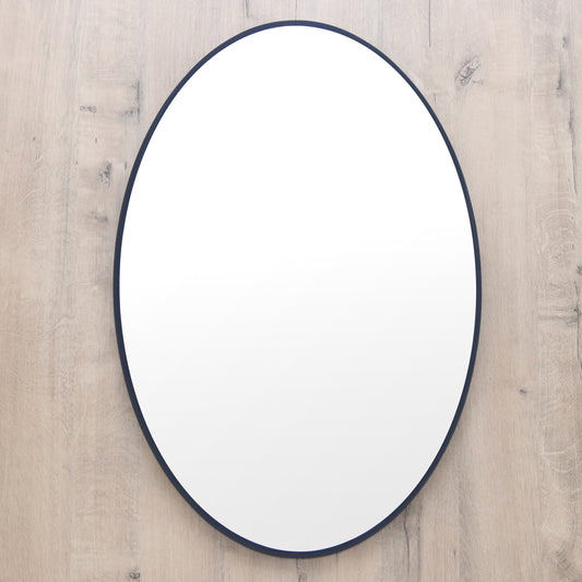 Cindy Oval Mirror | Petrol Blue 620 x 420mm