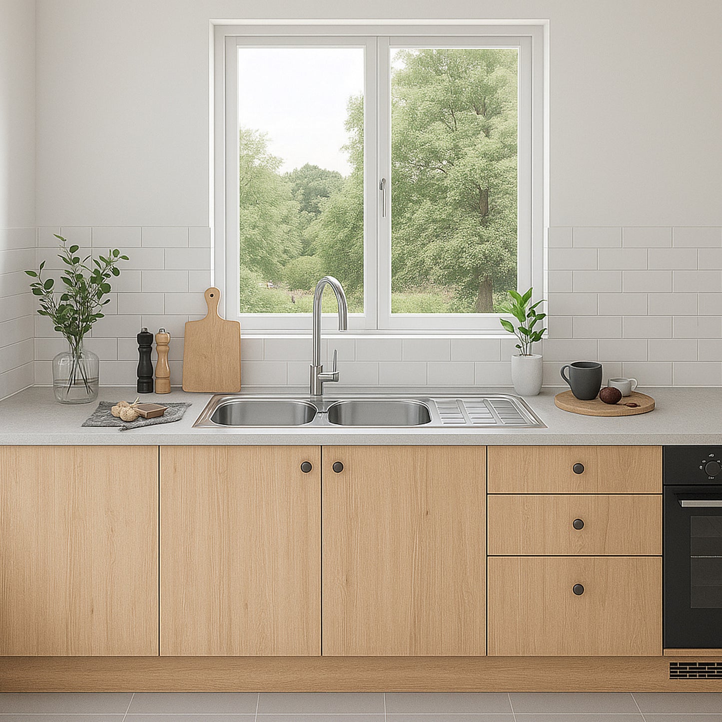 Parker Vlekvrye Opwasbak | AS107 Linne Vlekvrye Staal D/Bak 1160X500 | Loer in