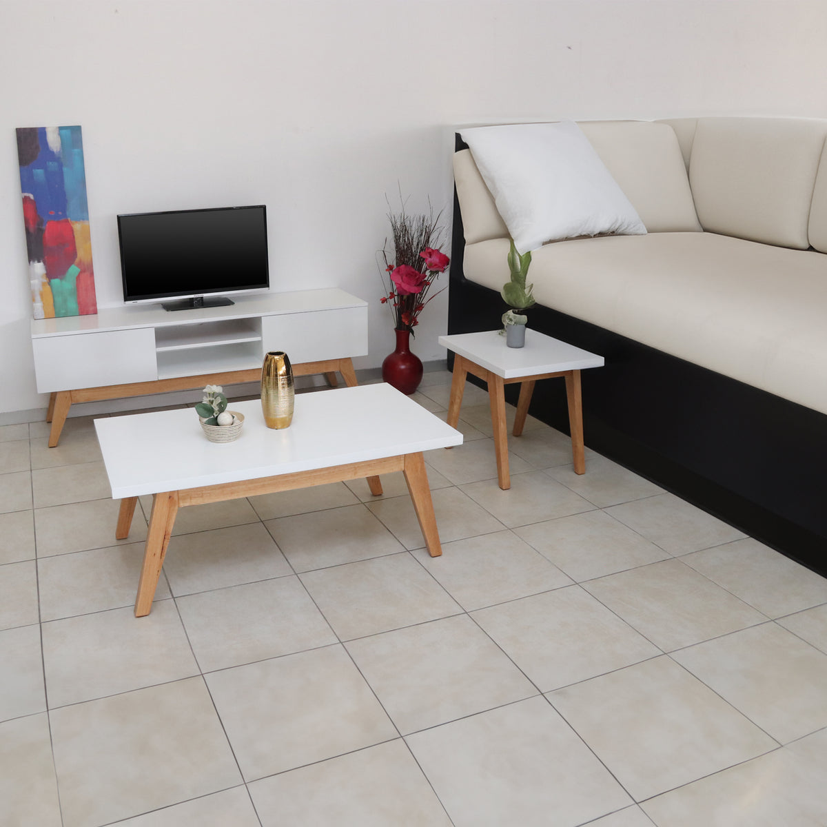 Scandinavian Coffee Table - White