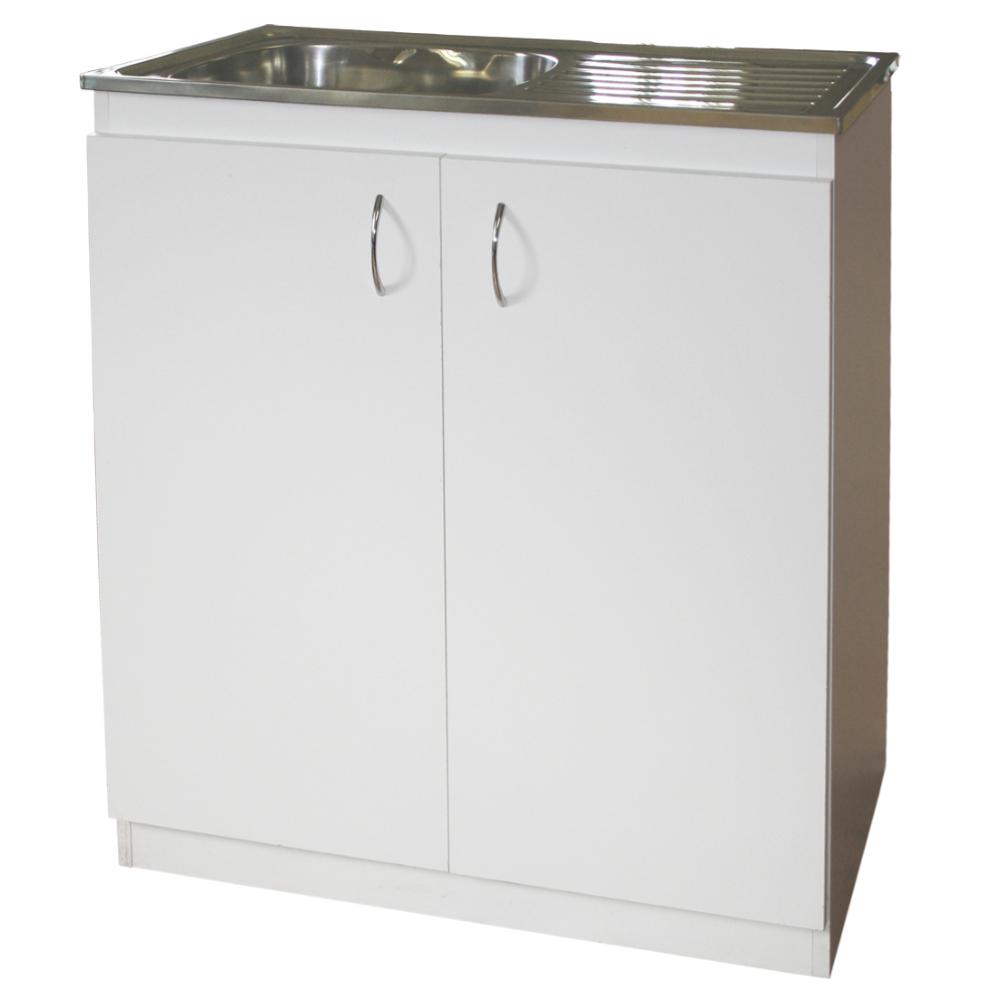 Denver Econo Single Sink Cabinet 750 White - Denver Furniture - Pennyware Distributors