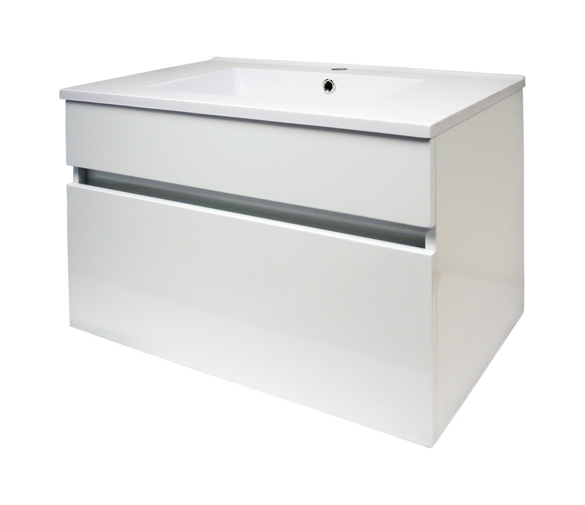 ##Denver Marlene 600 Bi Handle Soft Close High Gloss White
