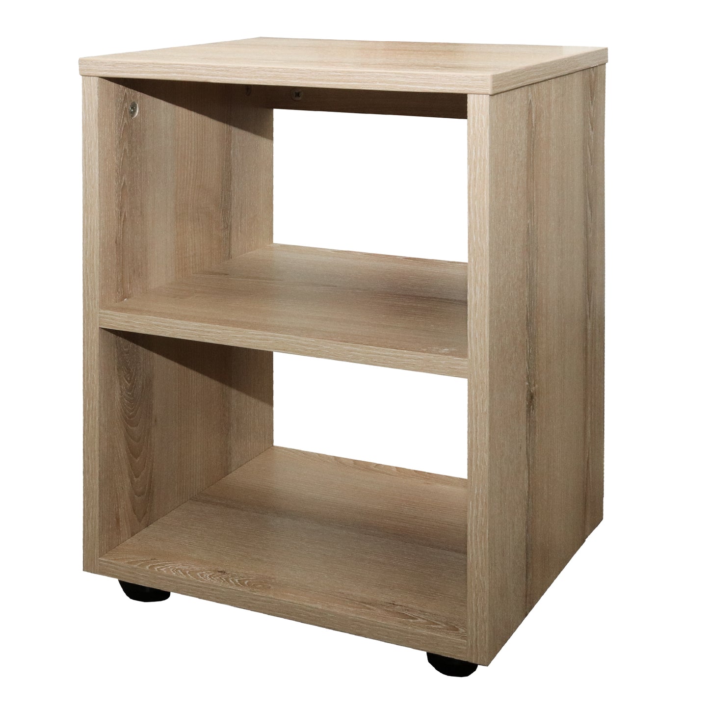 Denver Home | Bed Side Pedestal with Shelf | Washed Shale