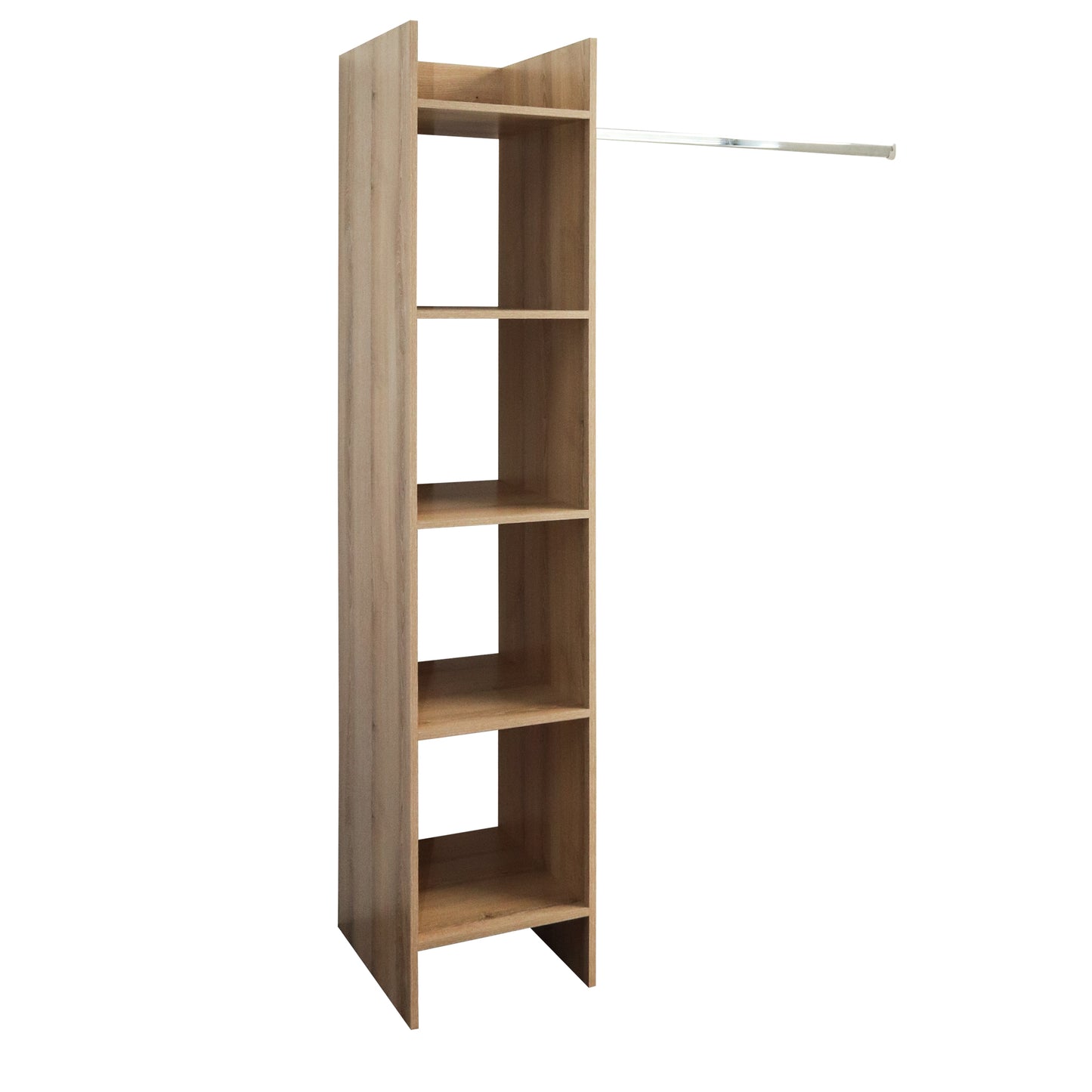Denver SpaceCo - Basic Open Shelf Wardrobe - Washed Shale