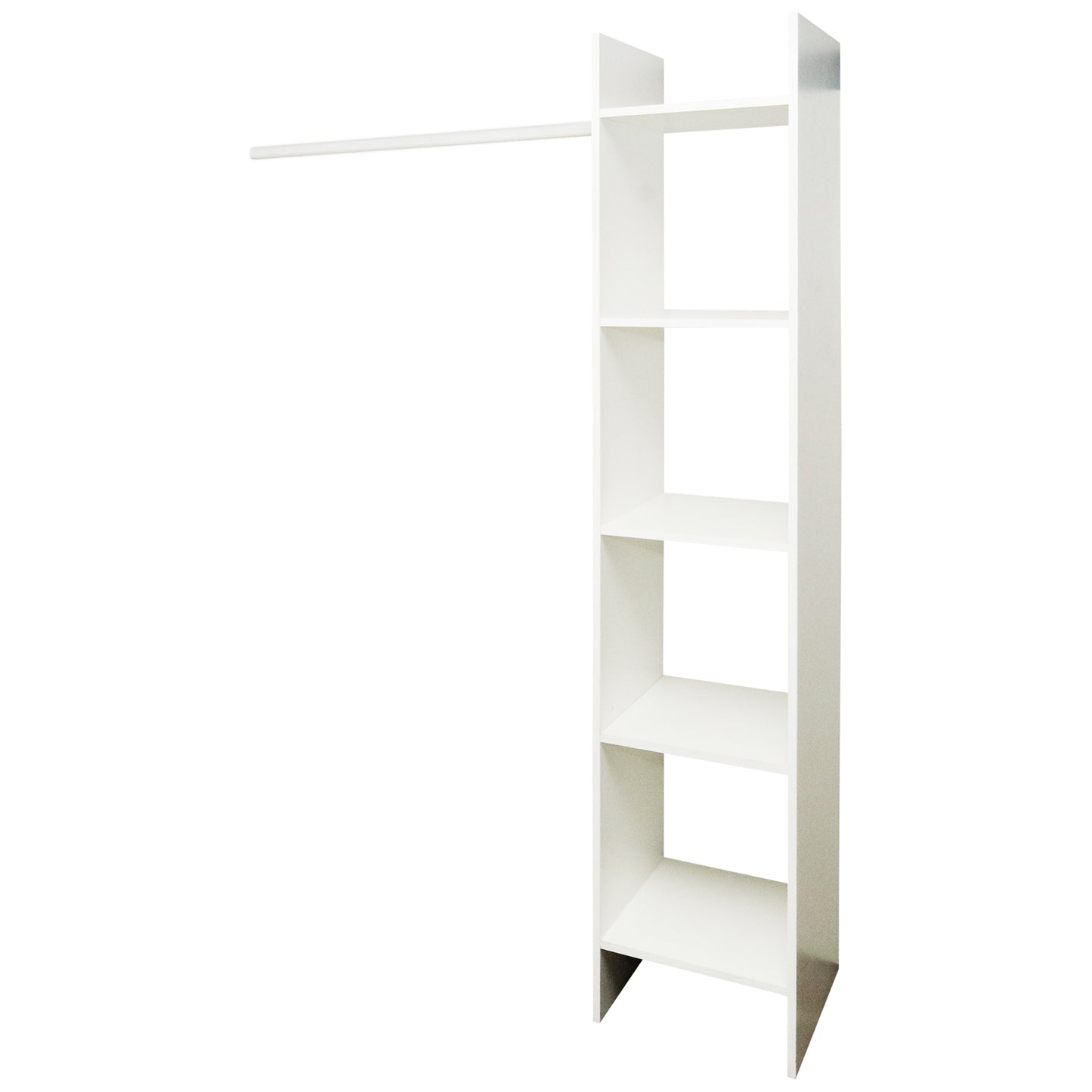 Denver SpaceCo - Baic open shelf wardrobe - WHITE