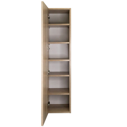 Denver SpaceCo Tall Boy Shelf With Door Washed Shale