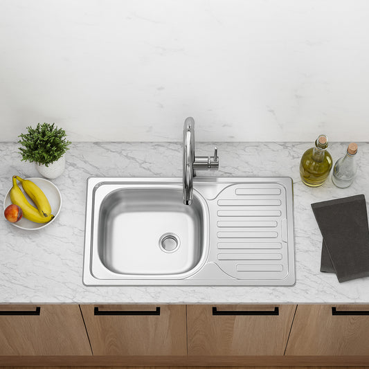 Vlekvrye staal wasbak 45*76 Inloop