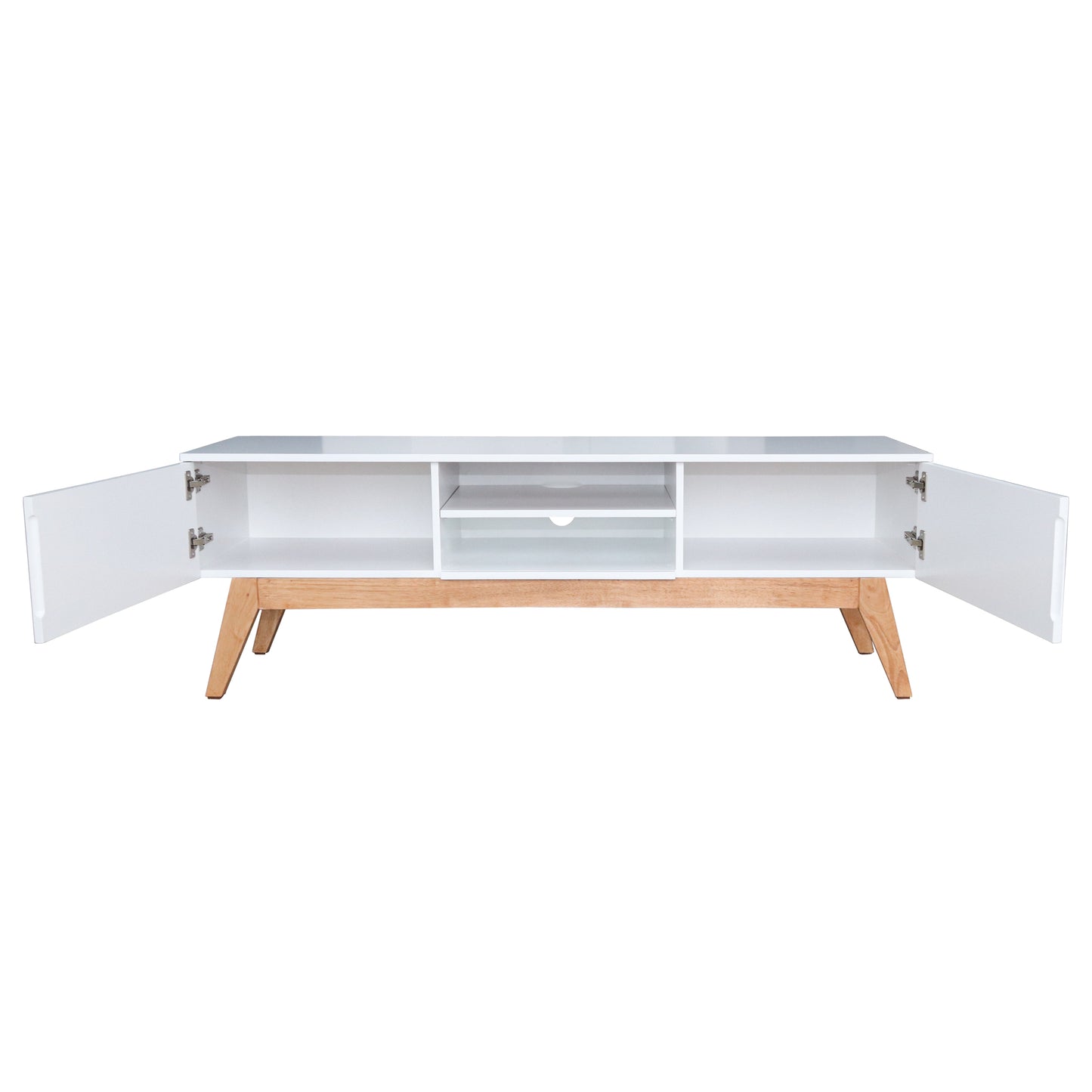 Scandinavian TV Stand - White