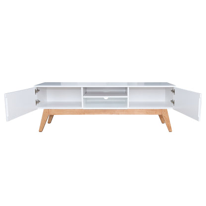 Scandinavian TV Stand - White