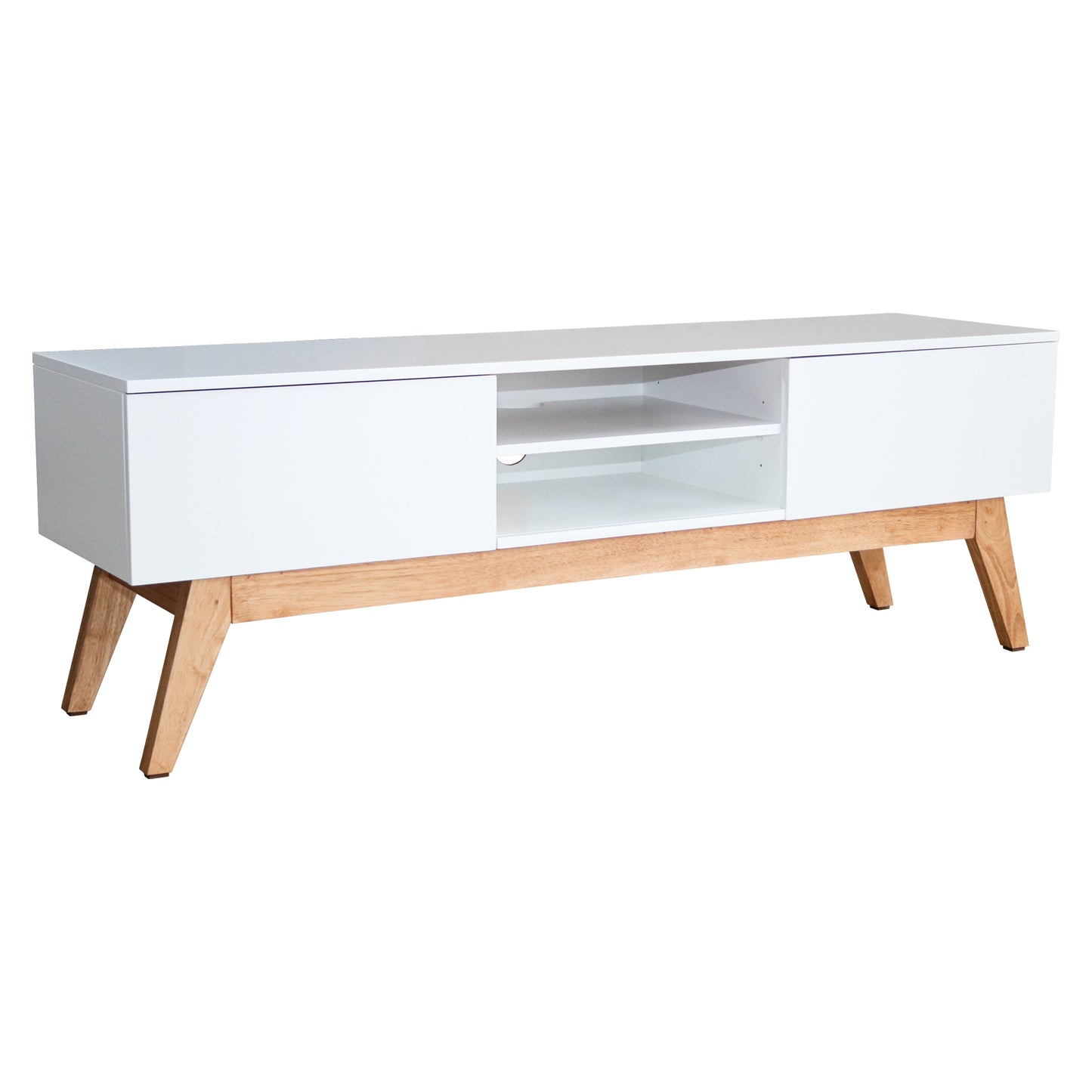 Scandinavian TV Stand - White