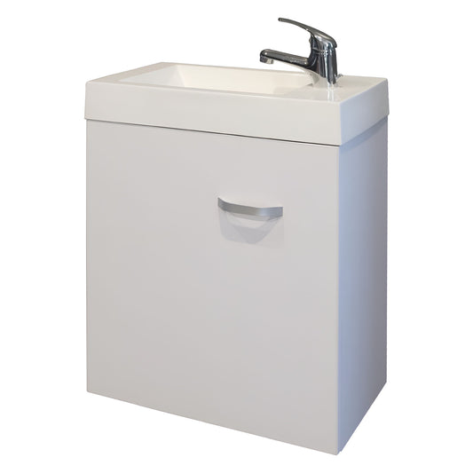 Denver Ilse Mini 450 Wall 1 Door Over Hang High Gloss White