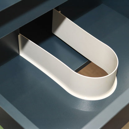 U-channel to protect cabinet from moisture.