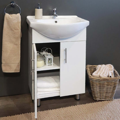 Denver Tiffany Vanity 2 Deur Kabinet 550 Wit