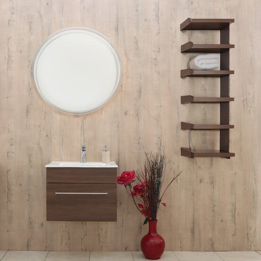 Denver Marlene 600 Wall Mount 1 Drawer - American Walnut