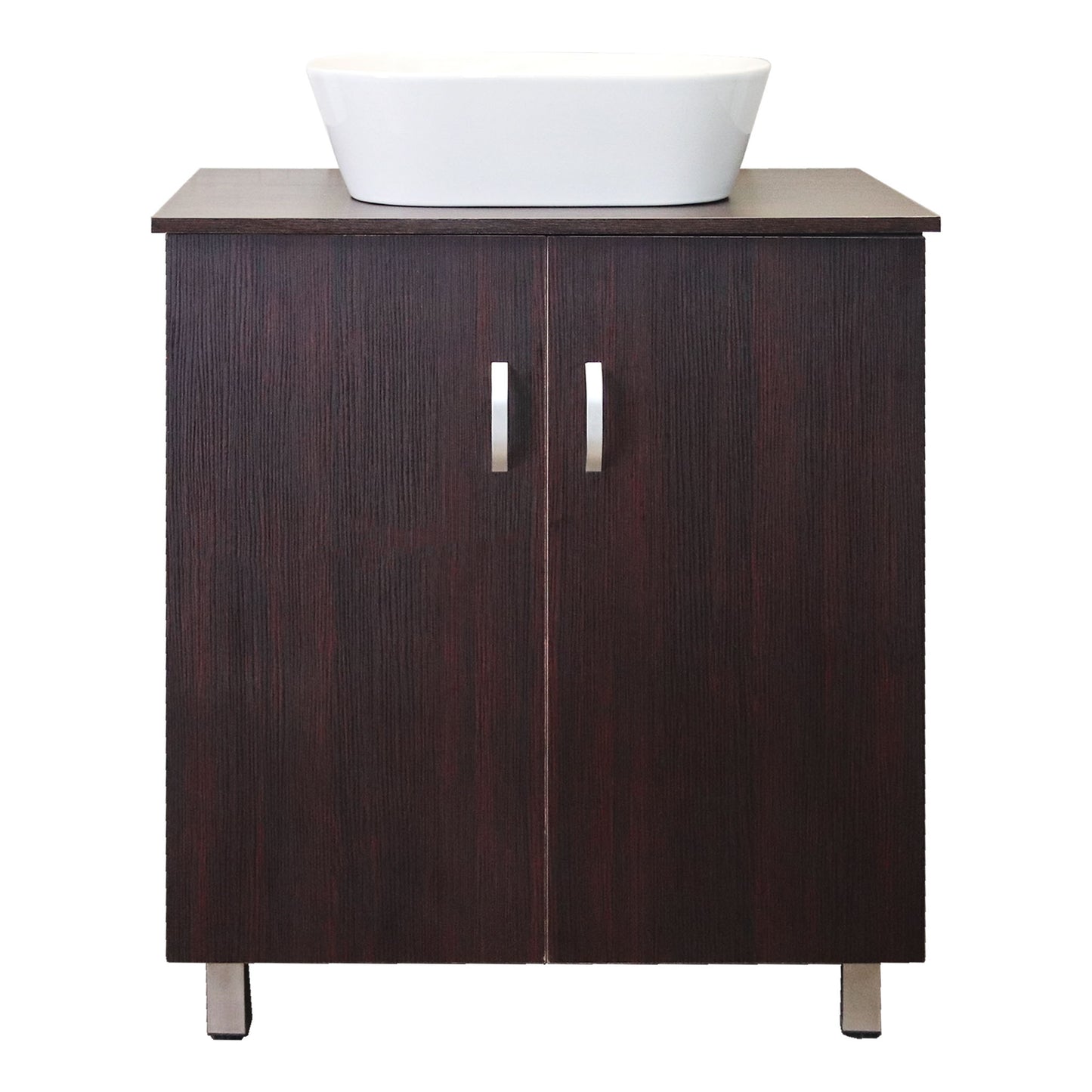 Valenti 600 2 Door with Top | Mahogany Melamine Assembled