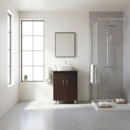 Valenti 600 2 Door with Top | Mahogany Melamine Assembled