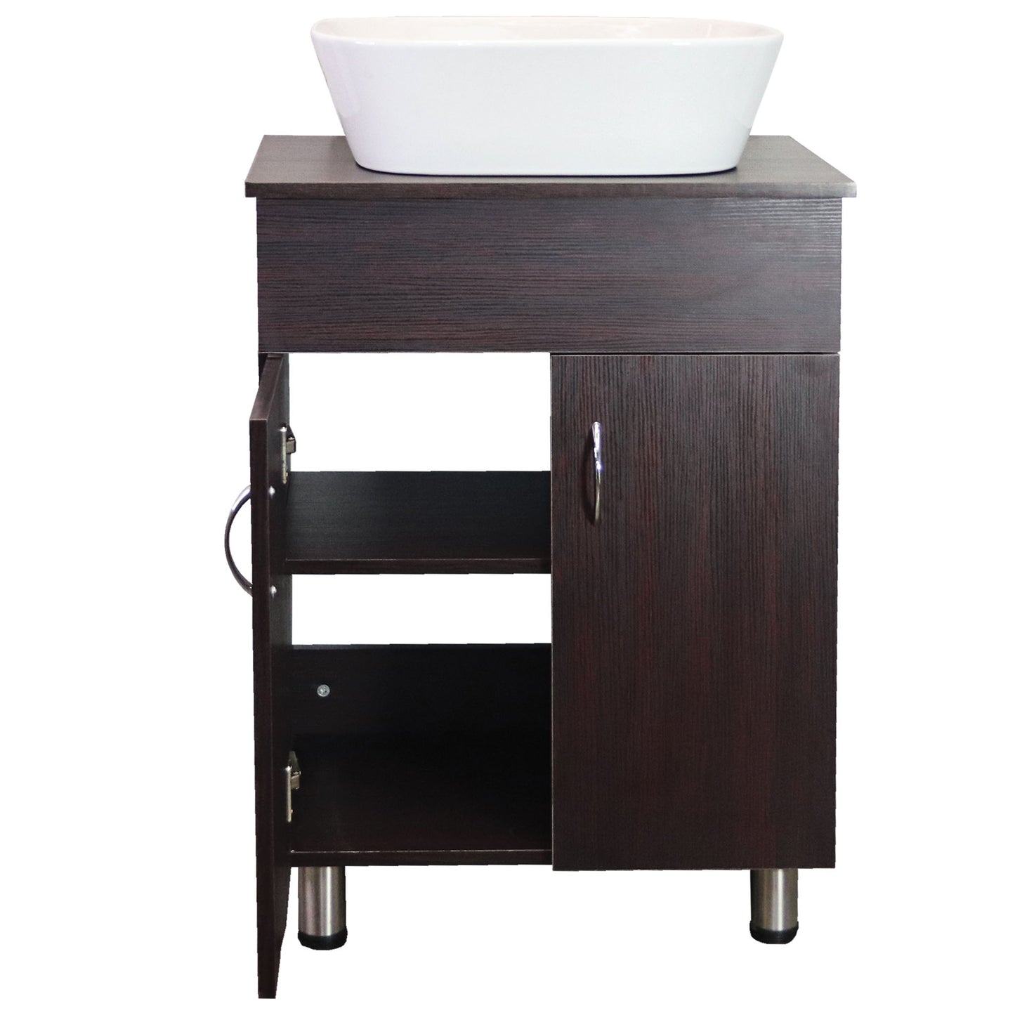 Valenti 600 2 Door with Top | Mahogany Melamine Assembled