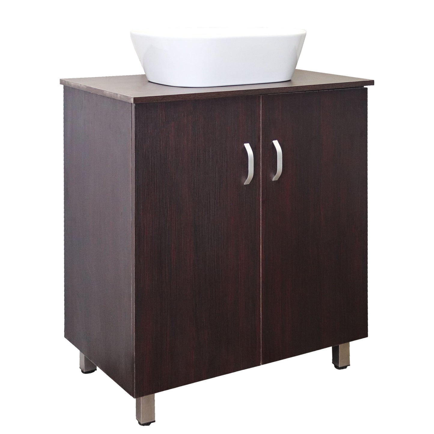 Valenti 600 2 Door with Top | Mahogany Melamine Assembled