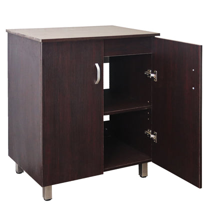 Valenti 600 2 Door with Top | Mahogany Melamine Assembled