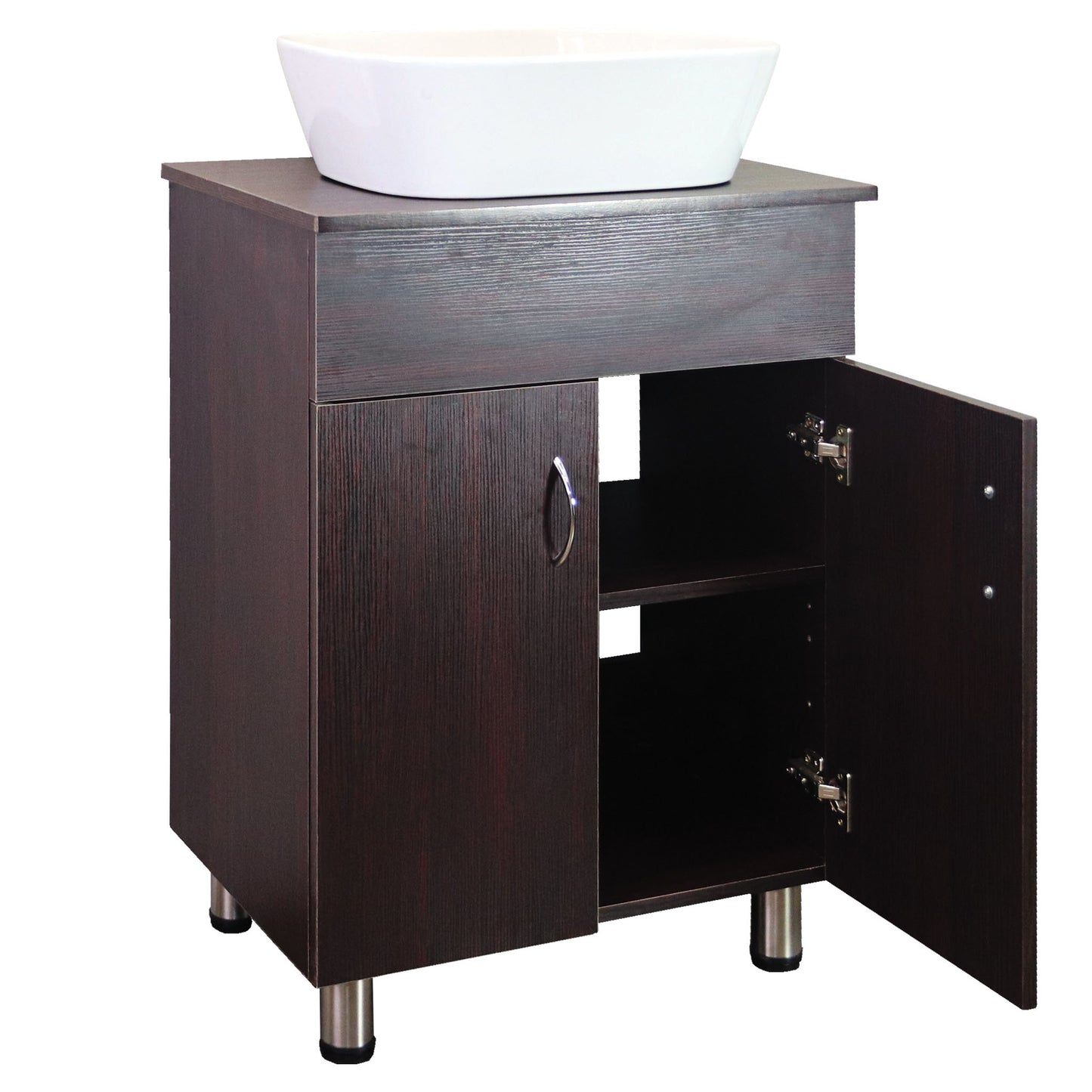 Valenti 600 2 Door with Top | Mahogany Melamine Assembled