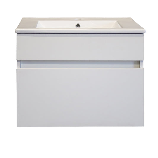 Denver Stylo Contractors Floating Bathroom Vanity Cabinet | White