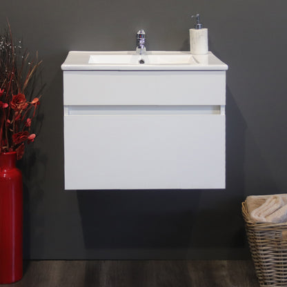 Denver Stylo Contractors Floating Bathroom Vanity Cabinet | White