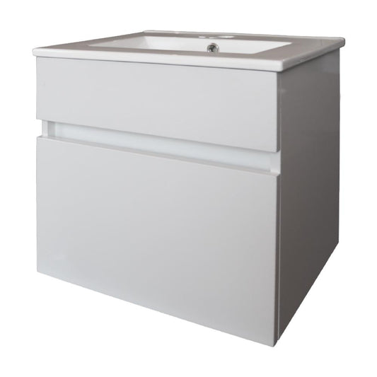 Denver Birdie 500 Wall Vanity 1 Drawer  Gloss White