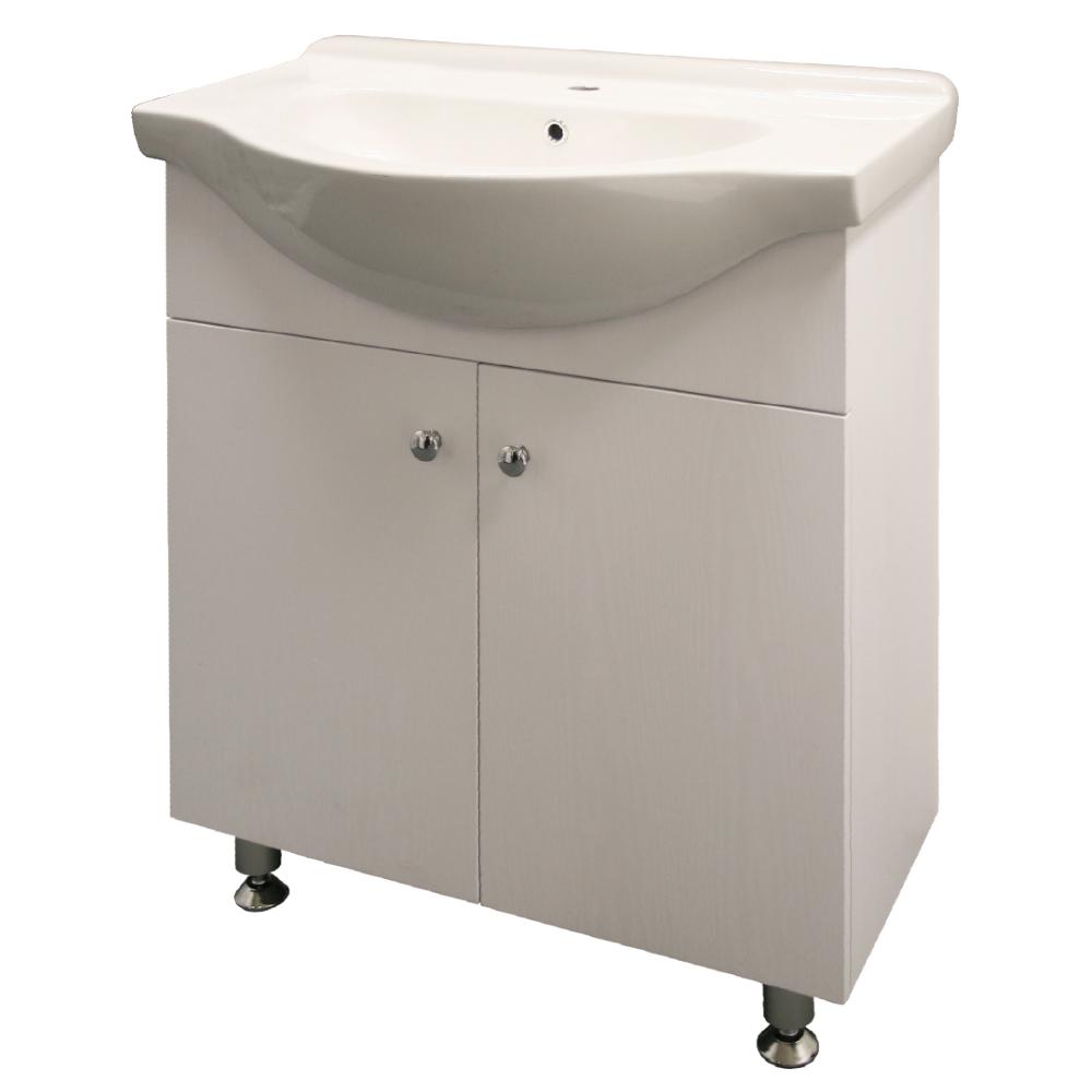 Denver Evox Arizona Floor Mount 2 Door 750Mm Alpine White - Denver Furniture - Pennyware Distributors