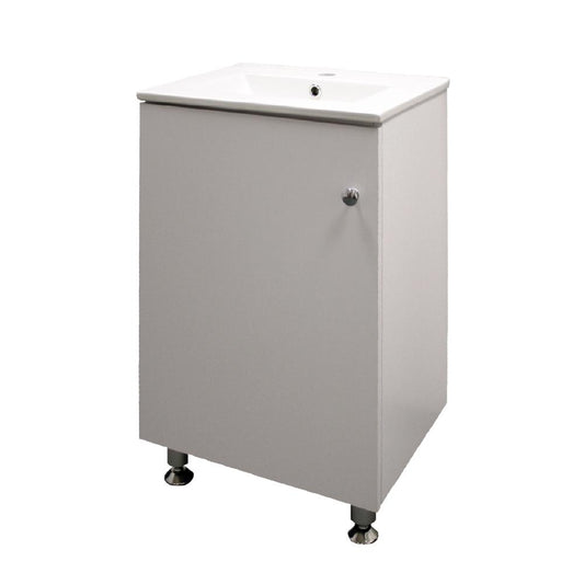 Denver Evox Dakota Floor Mount 1 Door 500Mm Alpine White - Denver Furniture - Pennyware Distributors