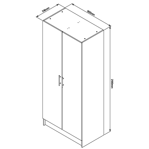 Denver Furniture | Wardrobe Cupboard | BIC Built in Cupboard | White