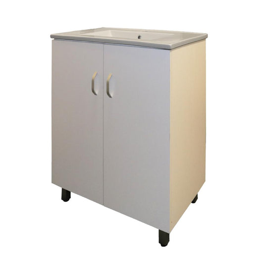 Denver Marlene Floor Vanity 2 Door Cabinet 600 Alpine White - Denver Furniture - Pennyware Distributors