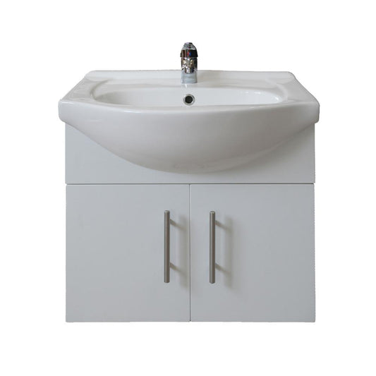 Denver Tiffany Vanity Wall Hung 2 Door Cabinet 550 White - Denver Furniture - Pennyware Distributors