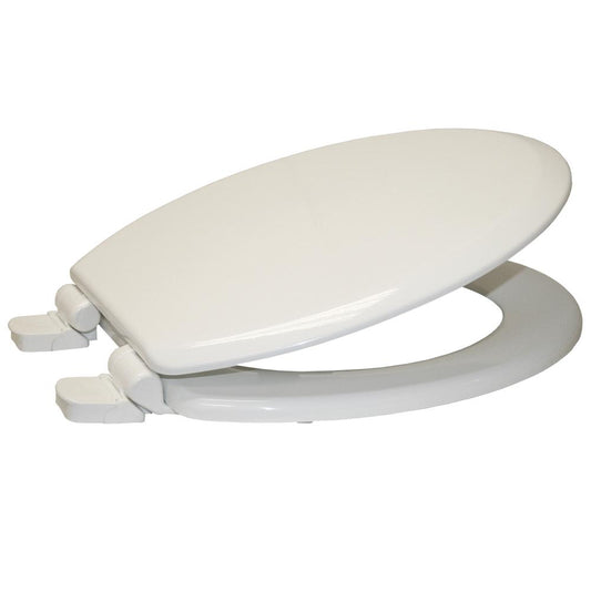 Indiana Mdf Toilet Seat White Nylon Hinge - Parker - Pennyware Distributors
