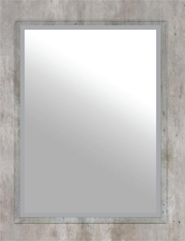 Mirror Clear Frame 800X600mm 25mm Bevel-Sandblasted Accent - Denver Furniture - Pennyware Distributors