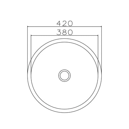 Parker Stainless Kitchen Sink | AS18 Linen Stainless Steel Sink Round 380Mm | Under Mount - Parker - Pennyware Distributors