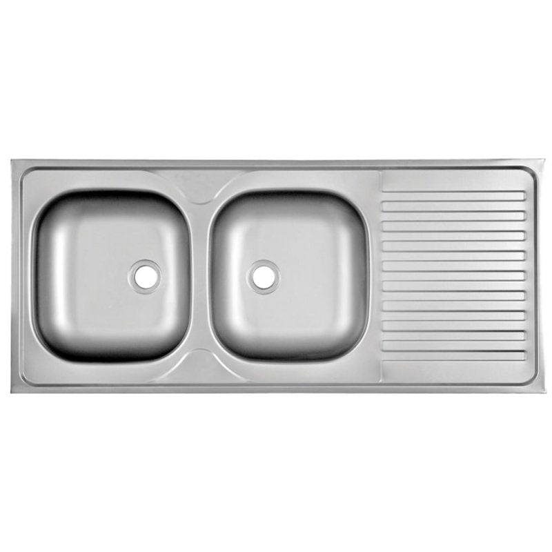 Stainless Steel Sit On Sink 50X120 (Double) - Parker - Pennyware Distributors